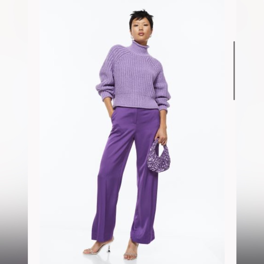 H&M Purple Knit Sweater
